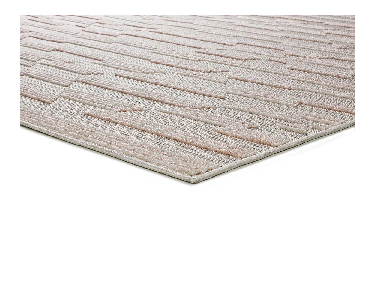 Kurzflorteppiche - ethnisch mit relief - beige - 154x230 cm - ELEMENT