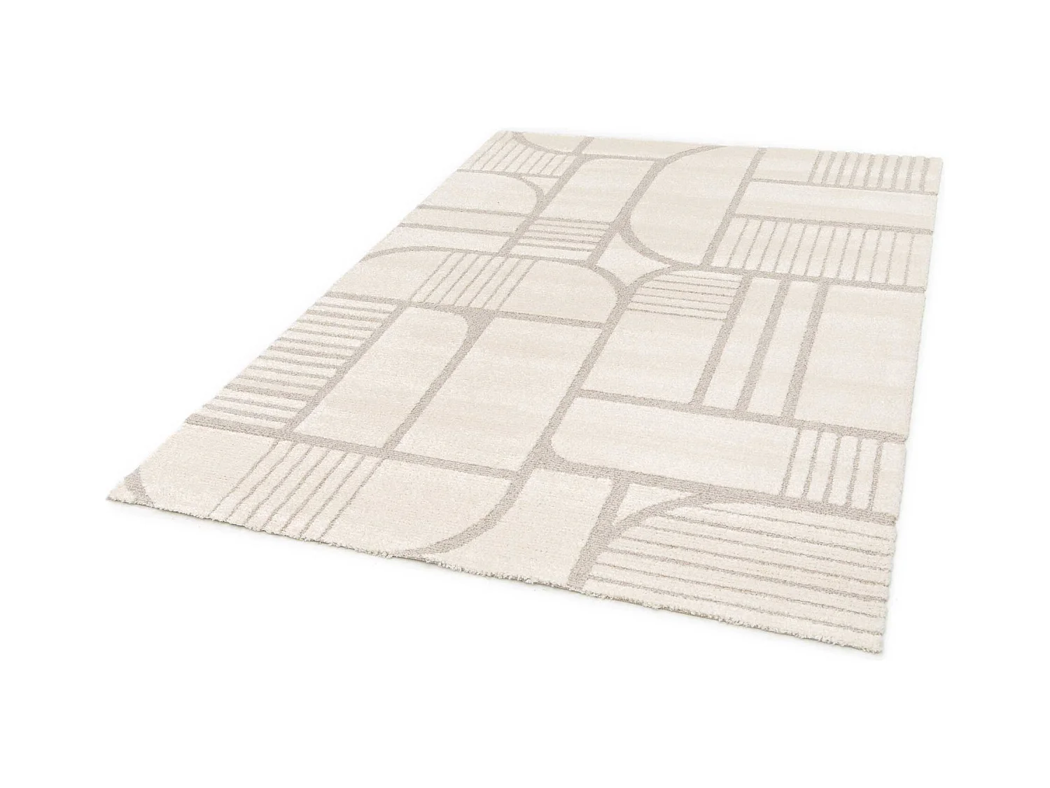 Alfombra interior  - escandinavo - blanco - 120 x 170 cm - SNOWY