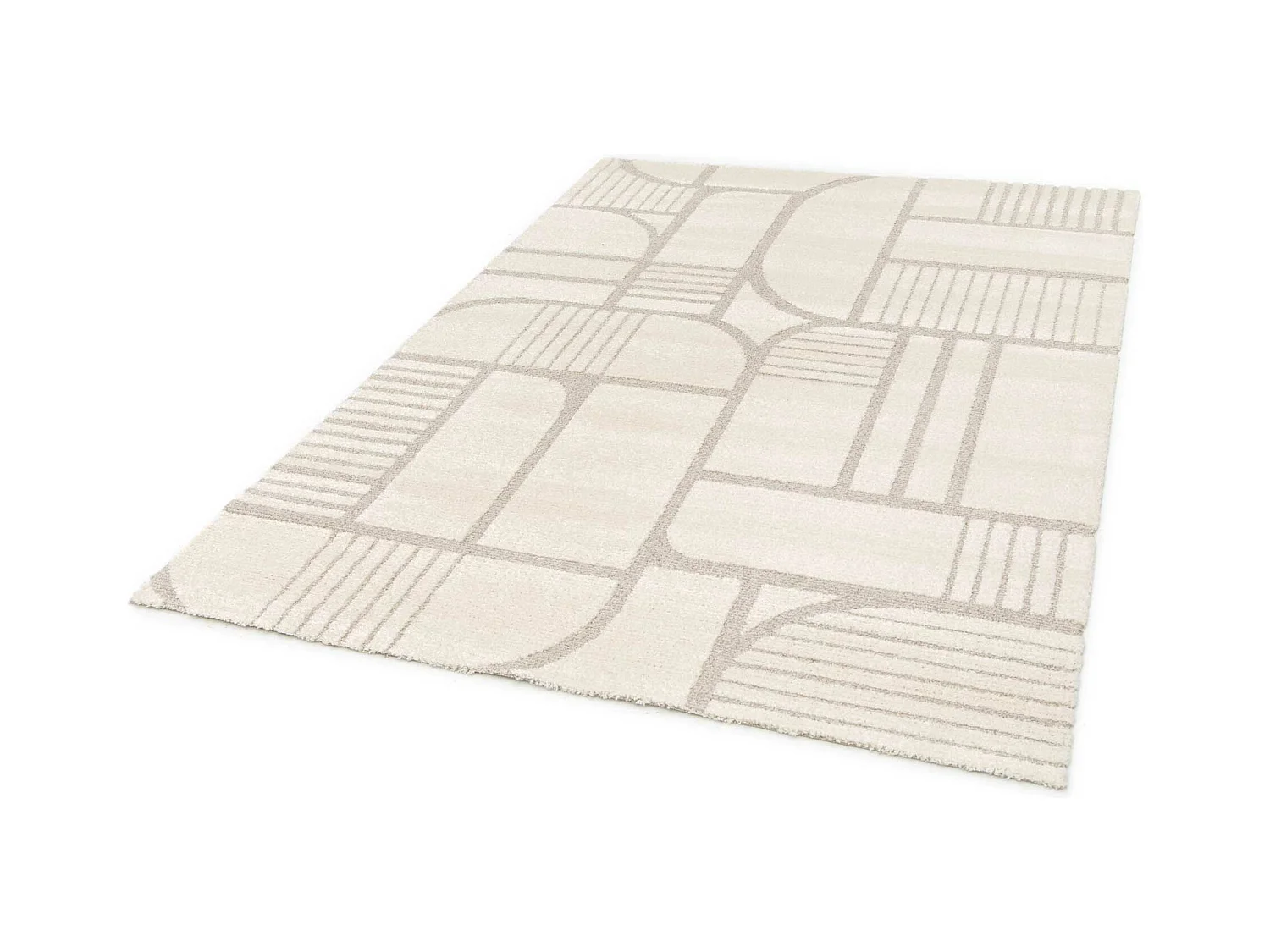 Alfombra interior  - escandinavo - blanco - 160 x 230 cm - SNOWY