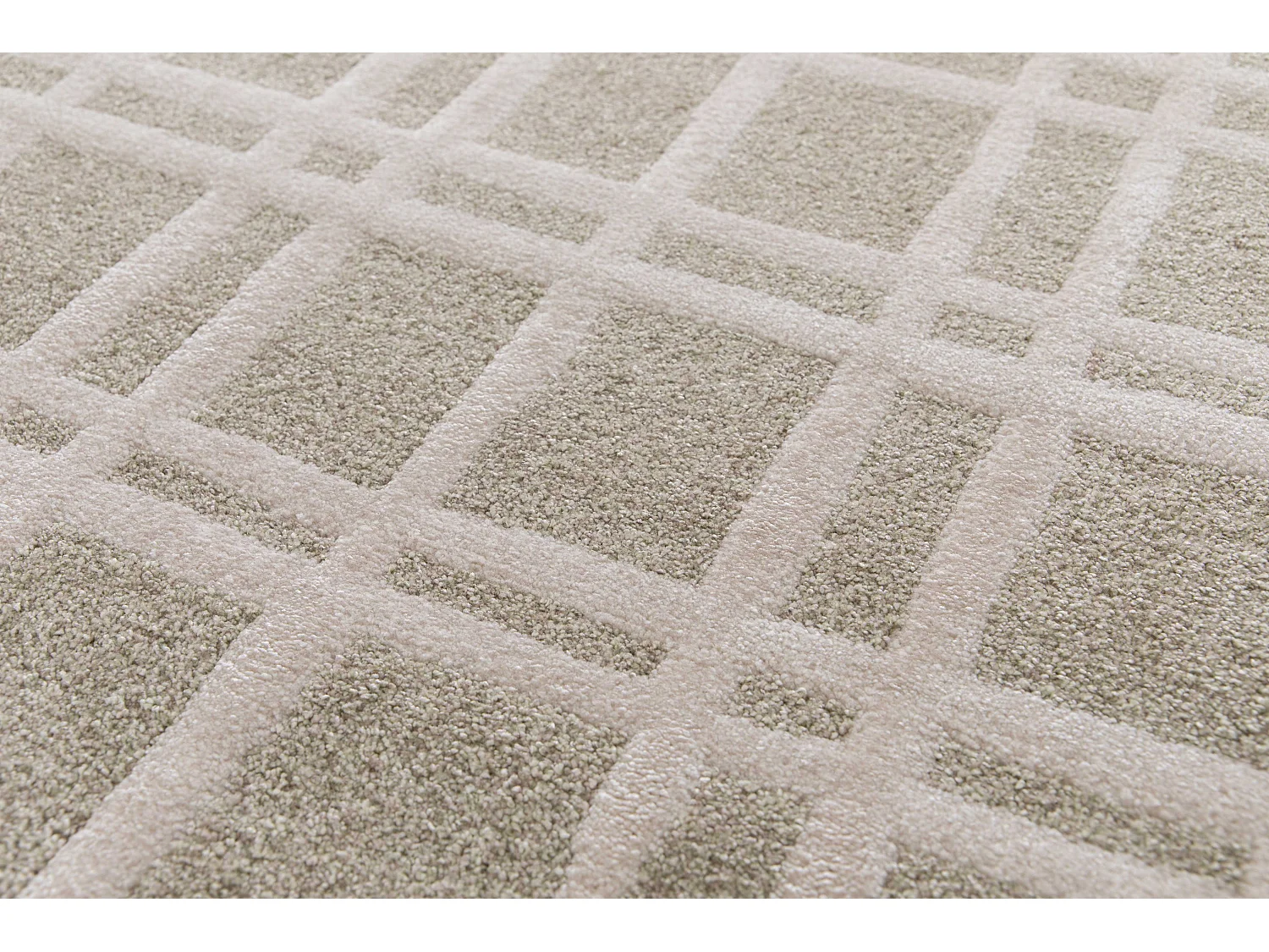 Alfombra interior  - escandinavo - verde - 120 x 170 cm - CALEDONIA