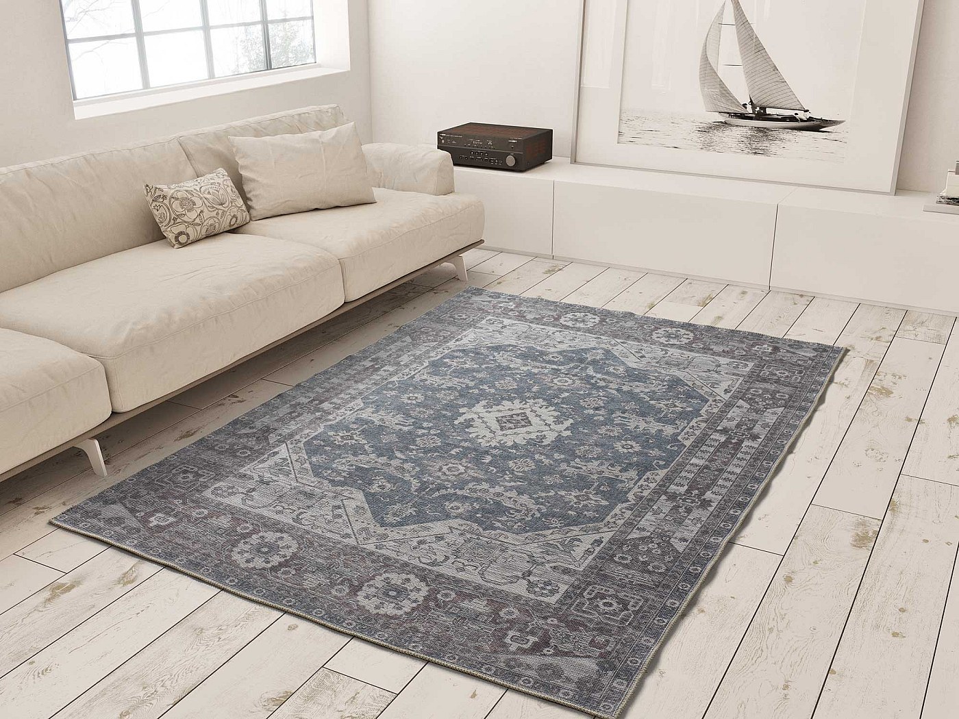Casatessile Wanny Tappeto Multiuso 53x120 Cm - 100% Cotone Nero - Lavabile In Lavatrice - Made In Italy