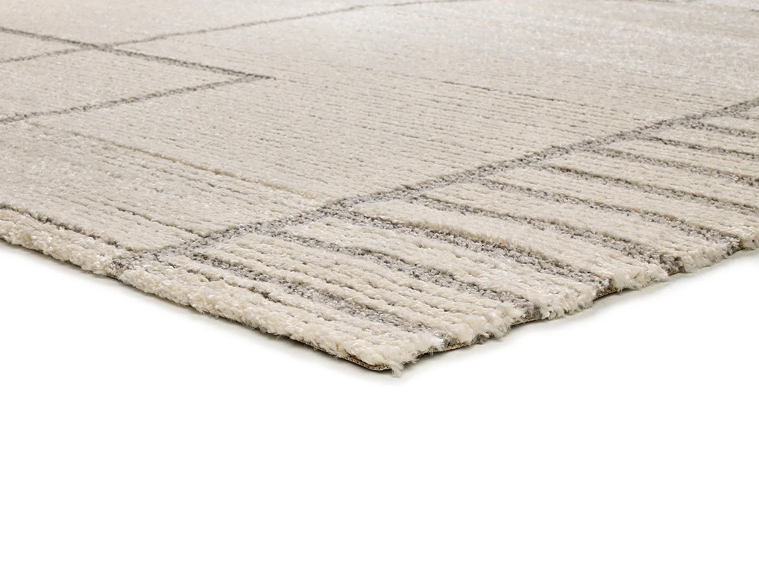 Tapis intérieur - scandinave - beige - 80 x 150 cm - SNOWY