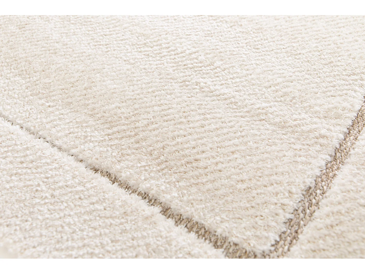 Tappeto interno - scandinavo in rilievo - bianco - 120 x 170 cm - DIENA