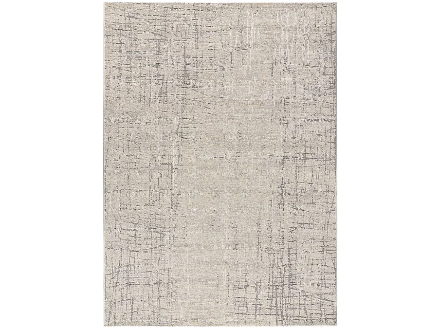 Tapis intérieur - abstrait - argent - 200 x 290 cm - SENSATION