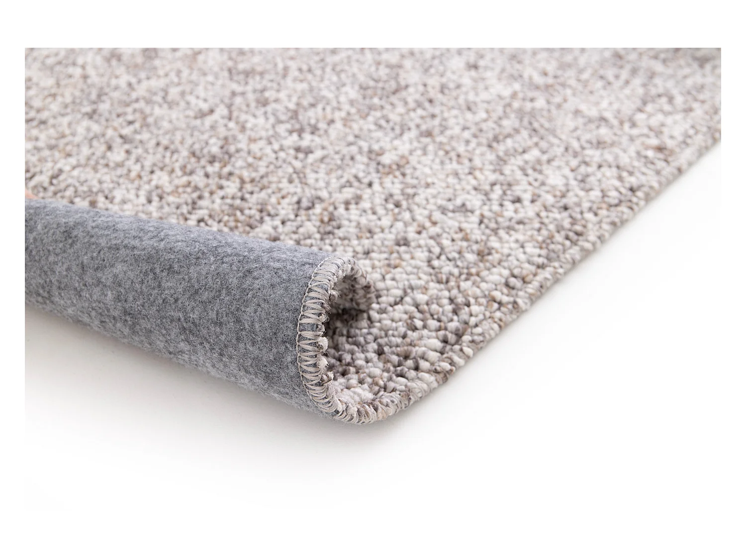 Alfombra interior  - liso - gris - 80 x 150 cm - PETRA