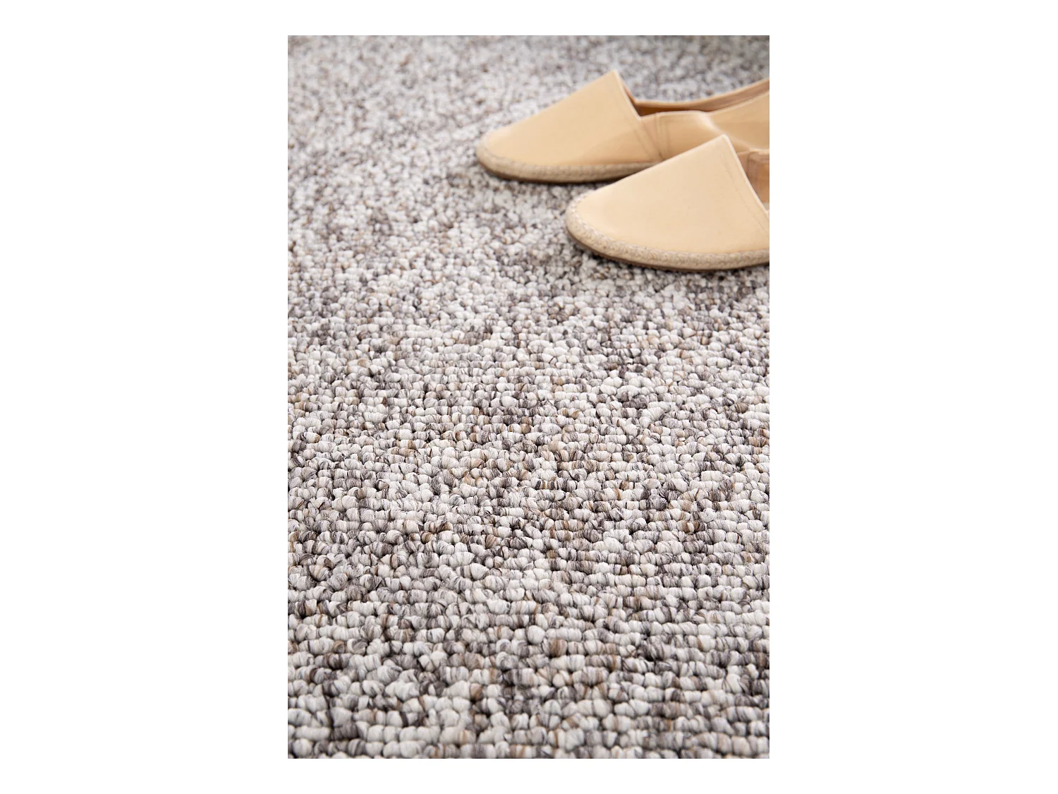 Alfombra interior  - liso - gris - 80 x 150 cm - PETRA