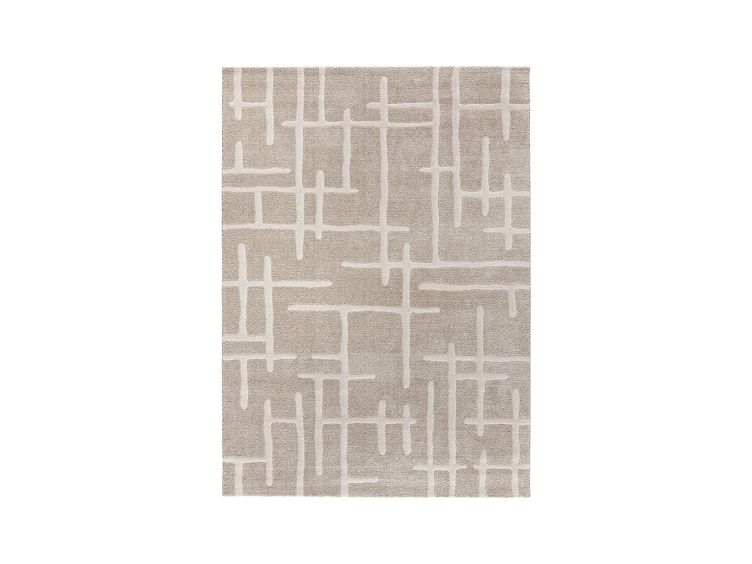 Kurzflorteppiche - skandinavisch - beige - 120x170 cm - CALEDONIA