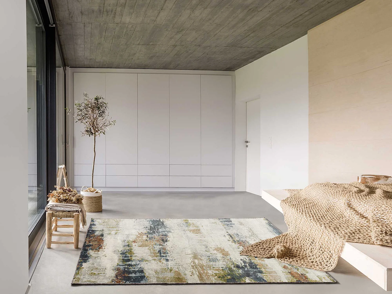 Tapis intérieur - abstrait - multicolore - 200 x 290 cm - BLEIK