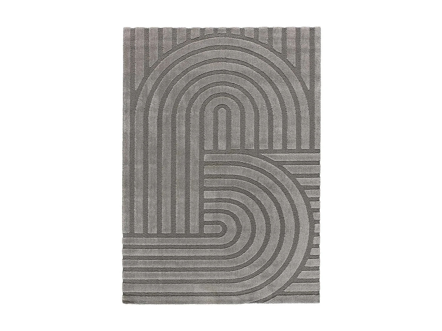 Alfombra interior  - escandinavo - gris - 80 x 150 cm - SNOWY