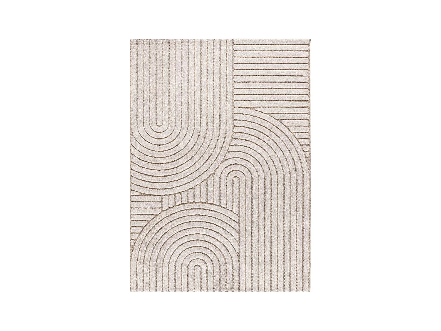 Kurzflorteppiche - Skandinavisch mit relief - weiß - 80x150 cm - DIENA