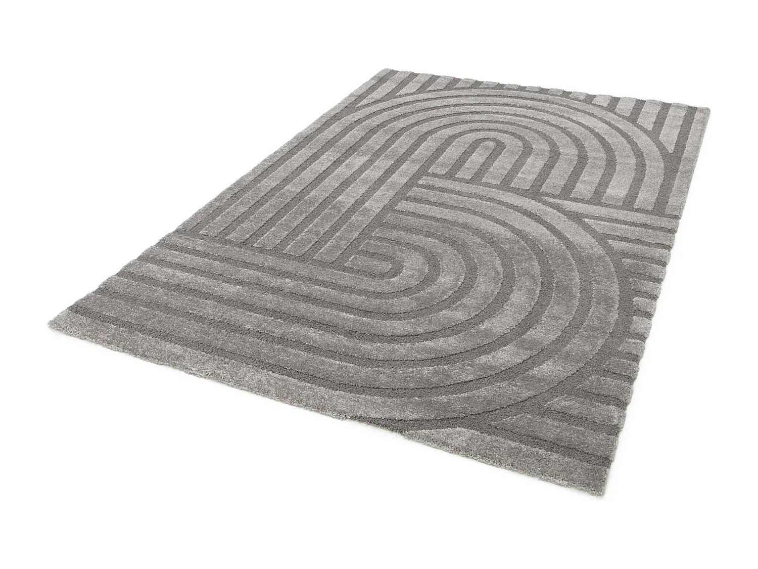 Alfombra interior  - escandinavo - gris - 160 x 230 cm - SNOWY