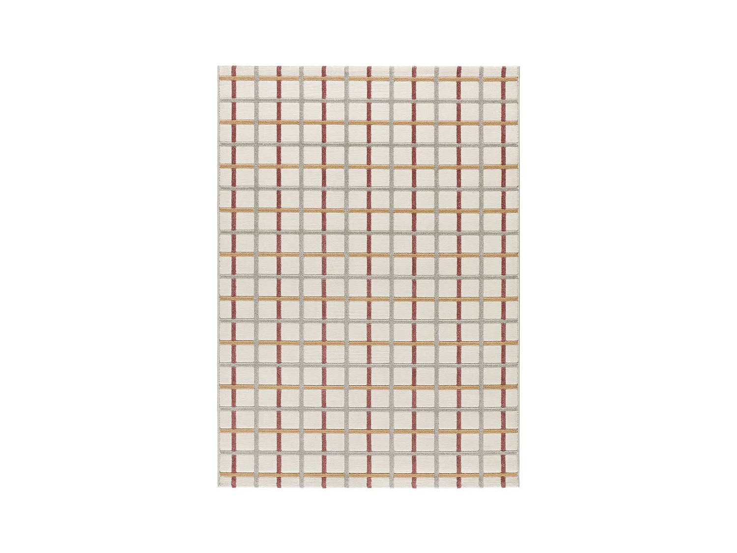 Alfombra interior  - geométrico con relieve - multicolor - 133 x 190 cm - KARISMA