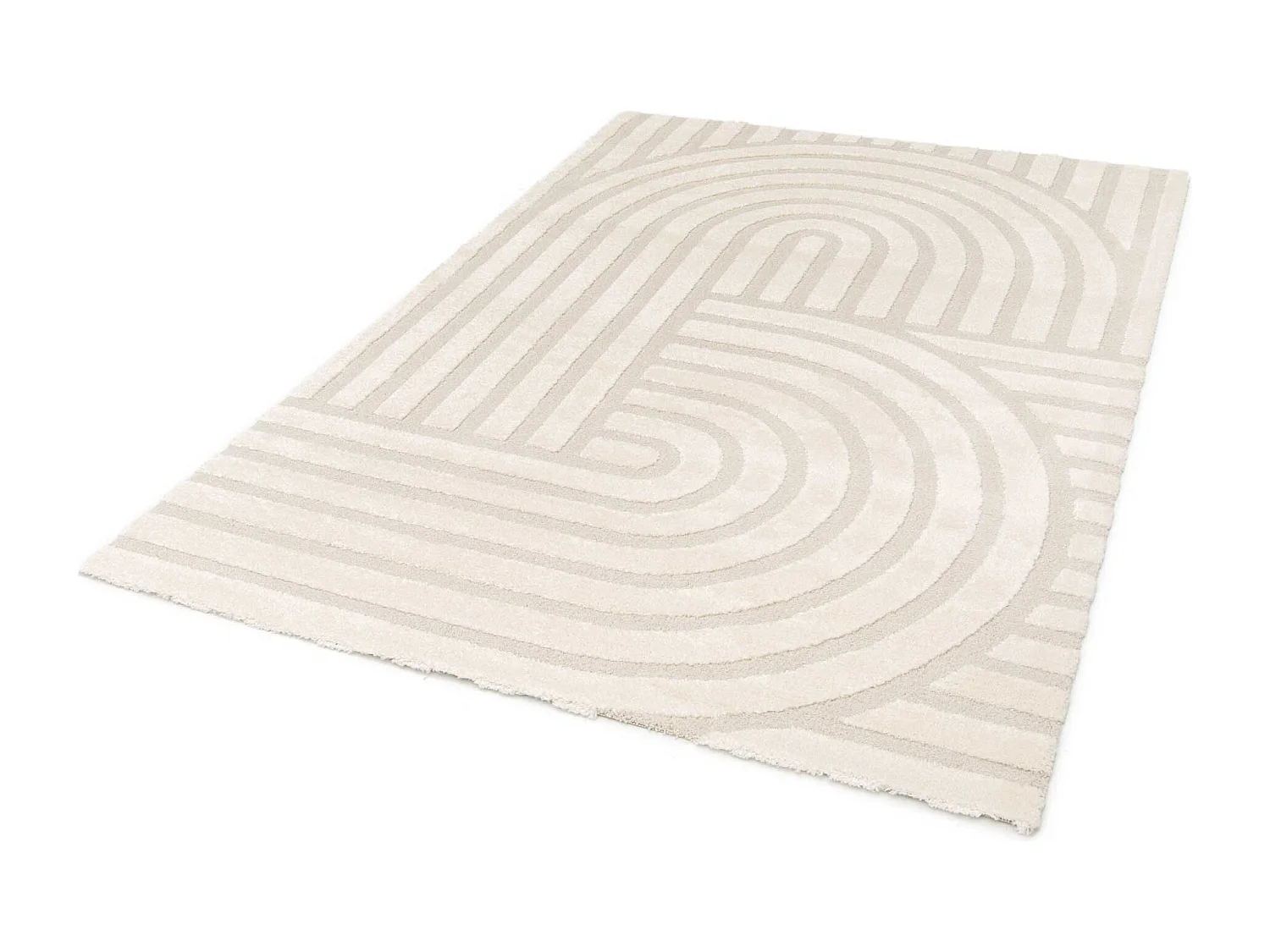 Tapete interior - escandinavo - branco - 80 x 150 cm - SNOWY