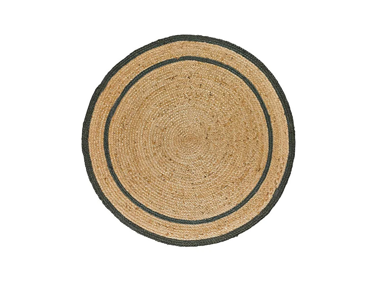 Alfombra interior redonda - naturel - gris - diam.120 cm - MAHON