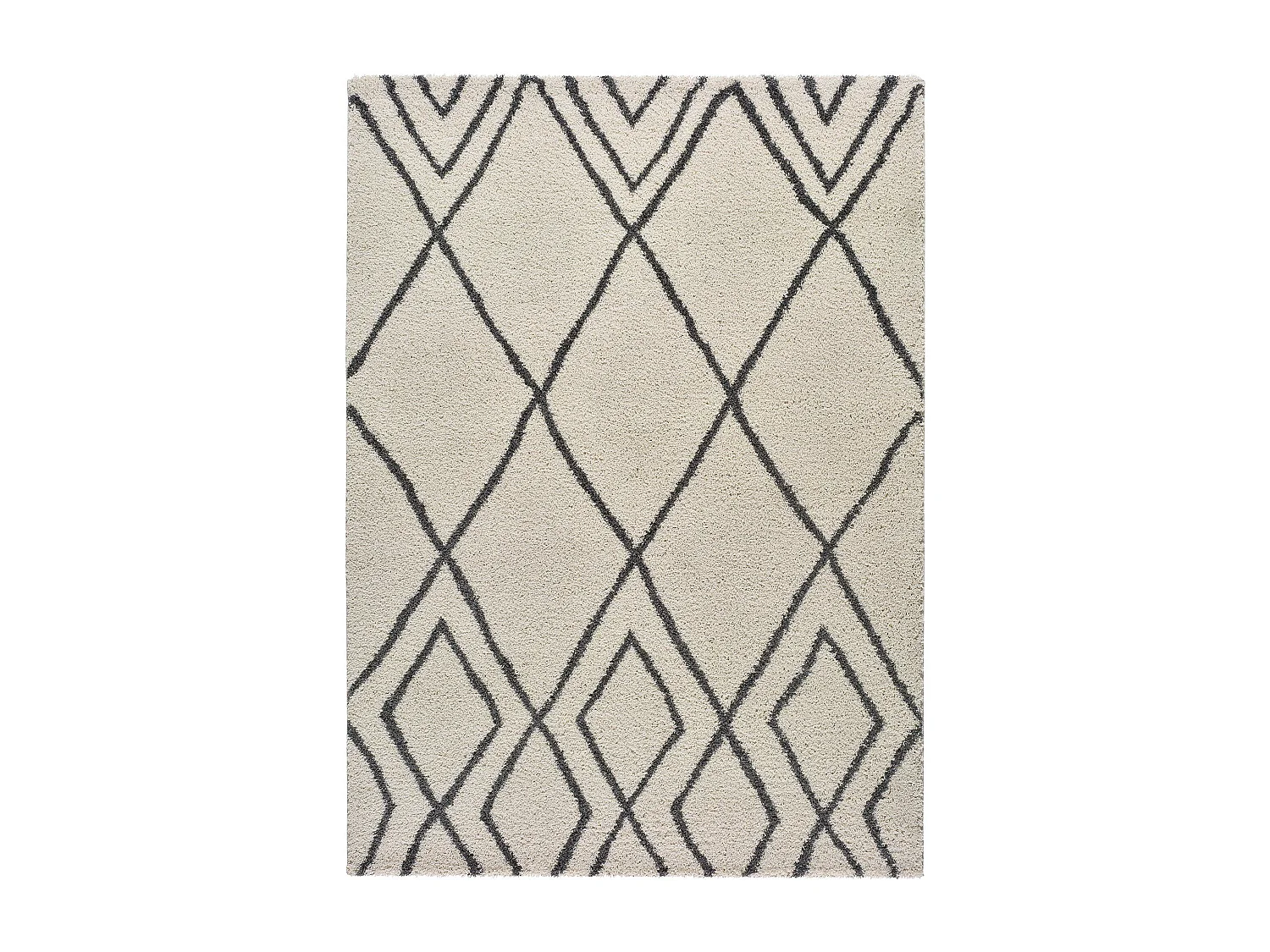 Tapis intérieur - ethnique - blanc - 133 x 190 cm - ATLAS