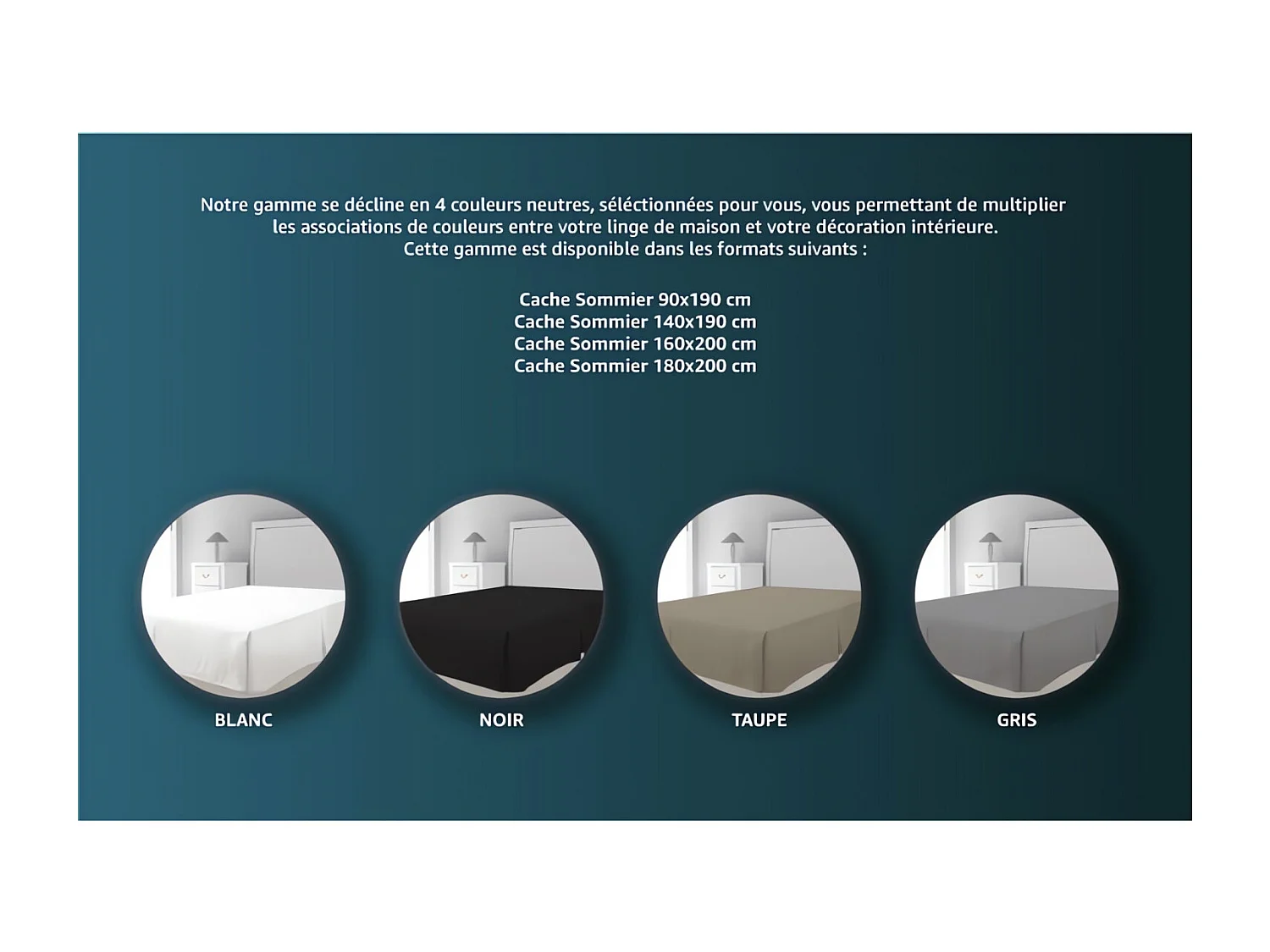 Funda de somier de microfibra 160x200 cm gris