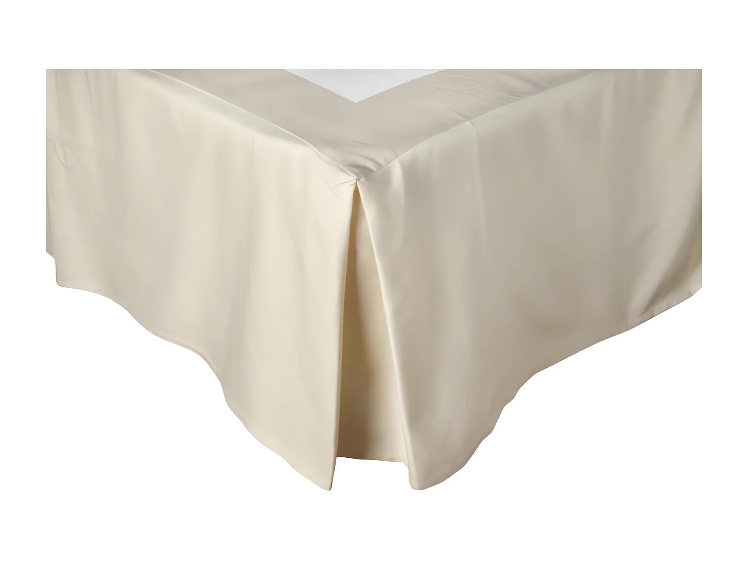 Cache sommier 180x200 cm CAMELIA ivoire