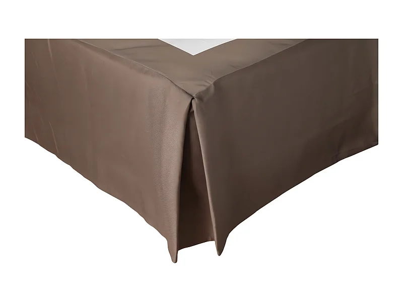 Cache sommier 180x200 cm CAMELIA taupe