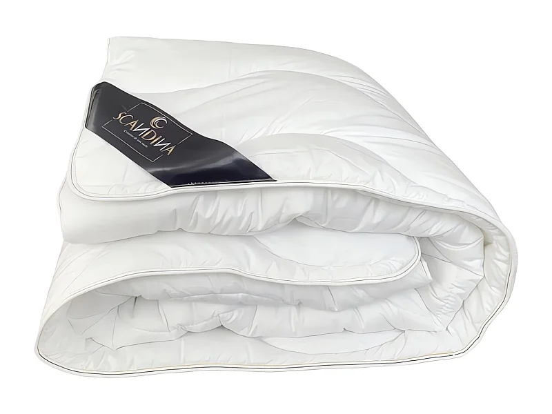 Edredón nórdico de algodón blanco 140x200 cm TERMOREGULADOR, de Scandina. Fabricado en Francia.