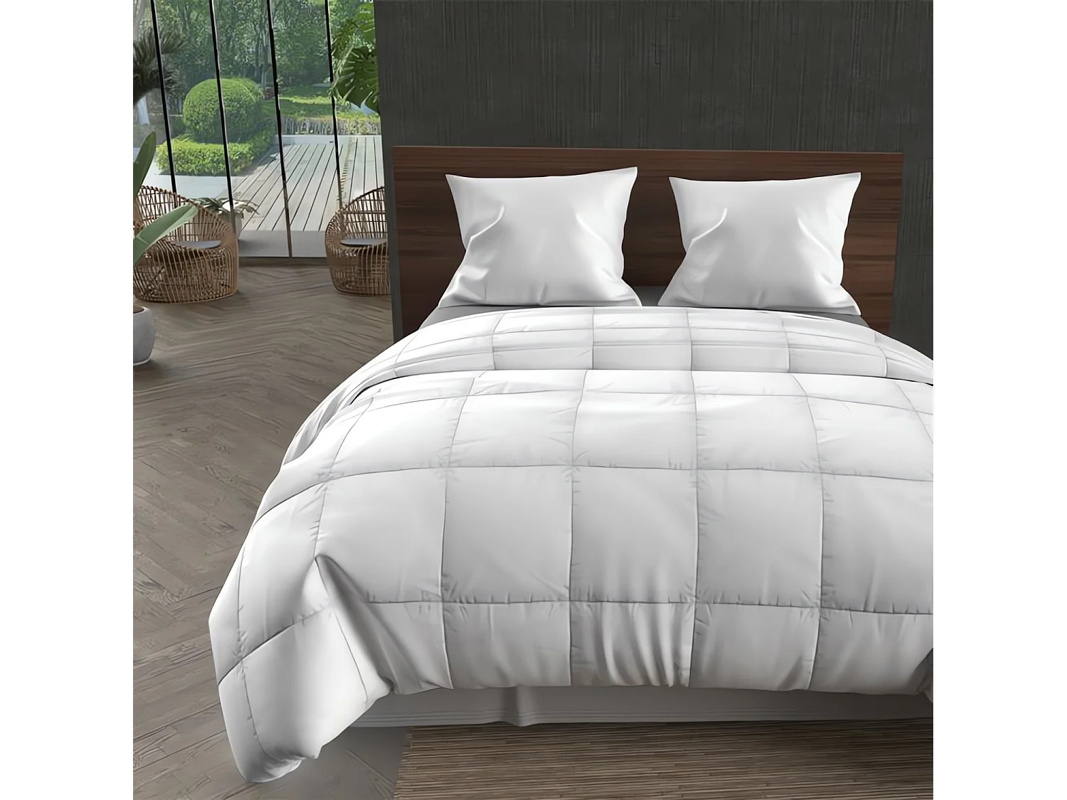 Edredón nórdico blanco 200x200 cm COMFORT todas las estaciones, por Intemporel