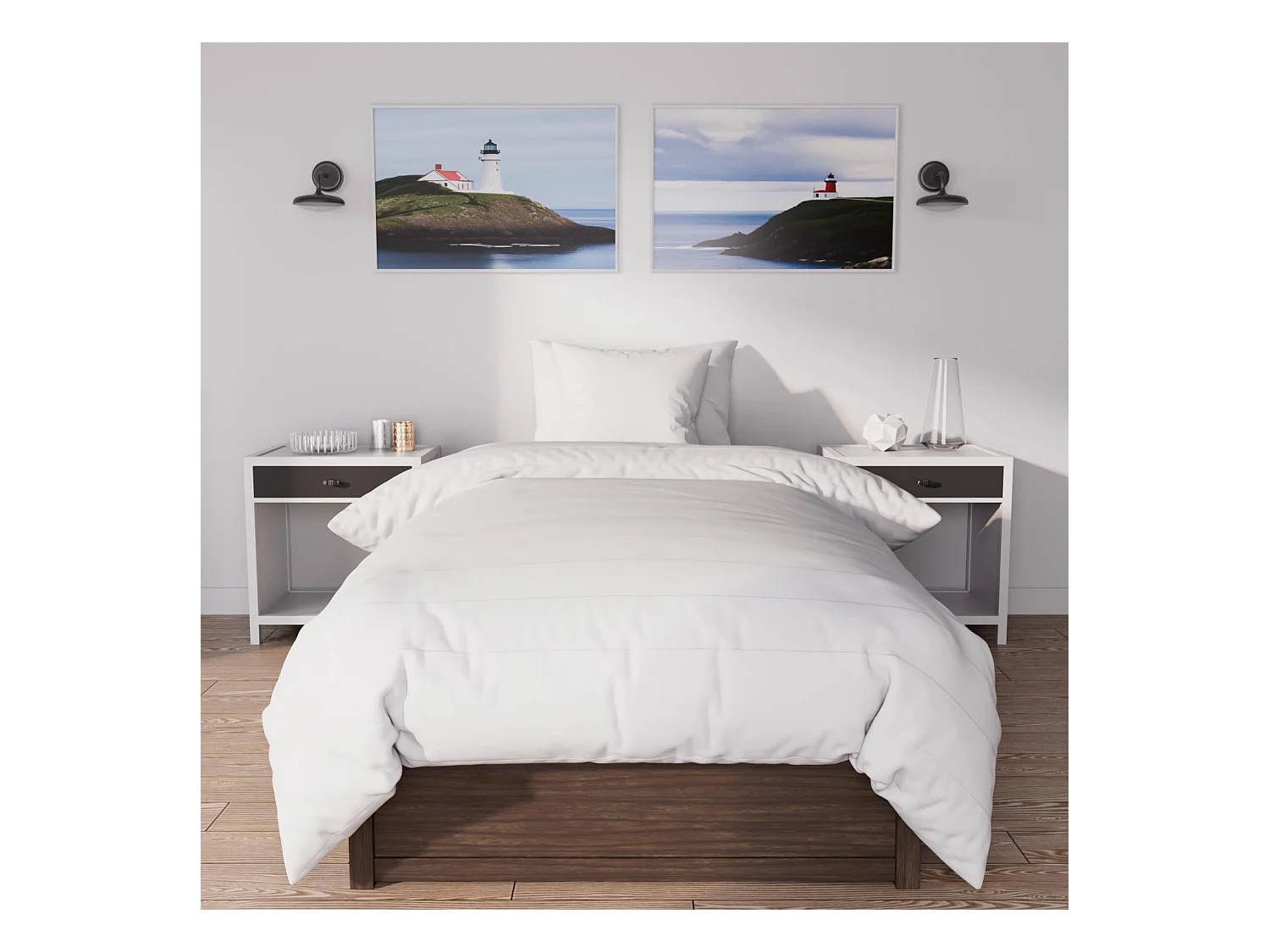 Couette blanche 140x200 cm LUXE 550 Gr, par Soleil d'Ocre