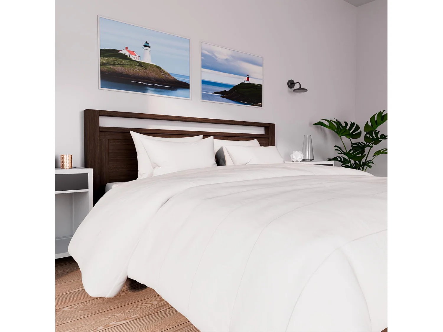 Edredón nórdico blanco 240x260 cm LUXE 550 Gr