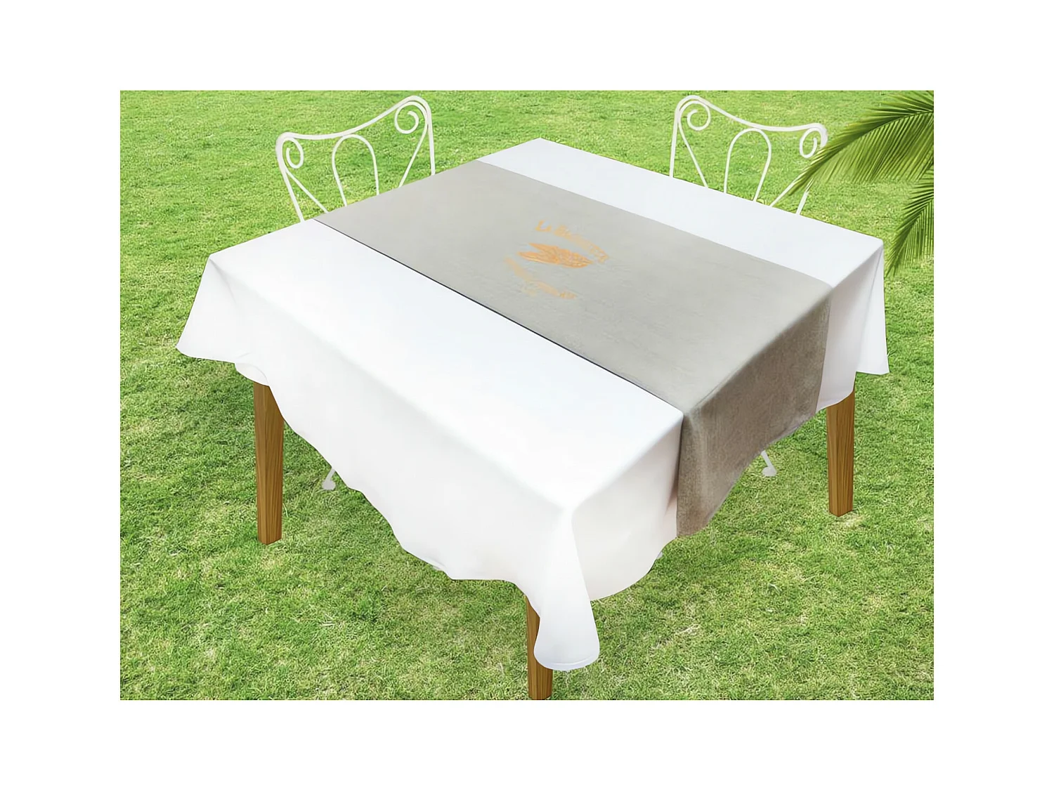 Chemin de table en coton BAGUETTE, par Soleil d'ocre