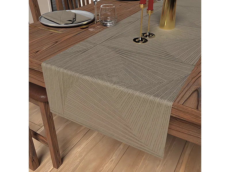 Mesa de camino 40x180 cm Champagne LUXURY, por Soleil d'Ocre