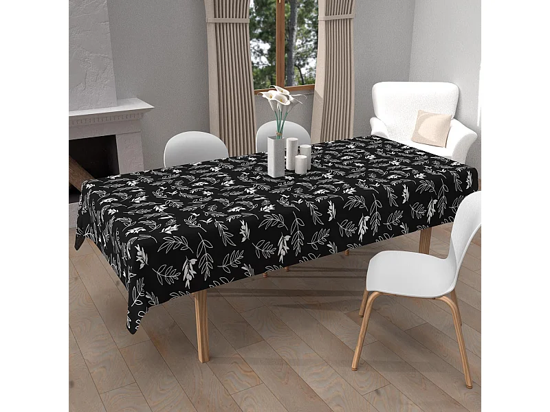 Mantel Rectangular Estampado Ant-Spot 140x300 cm NEPTUNE, de Soleil d'Ocre