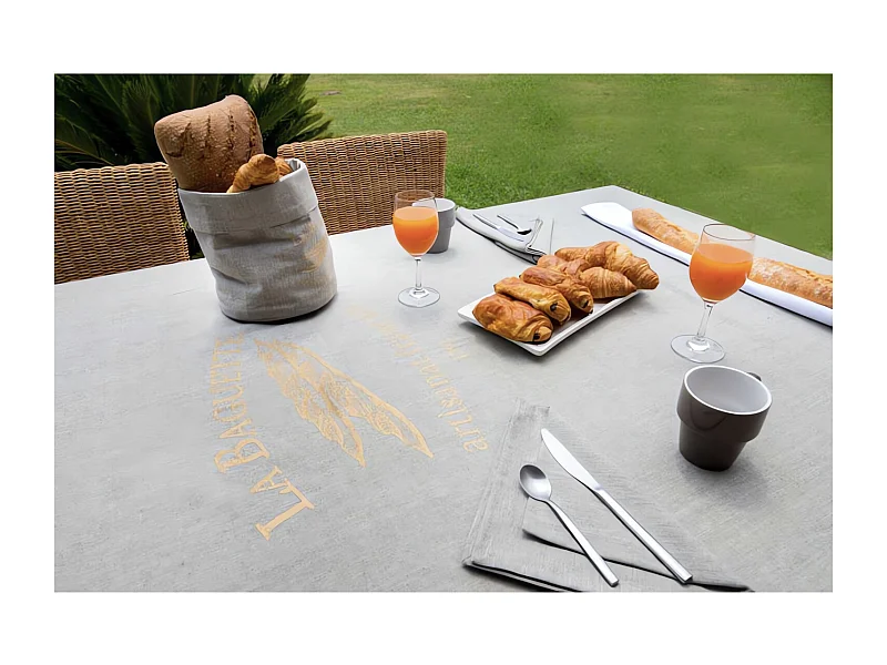 Mantel rectangular algodón antimanchas 140x240 cm BAGUETTE