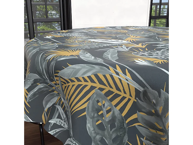 Mantel redondo antimanchas 180 cm TROPIC, por Soleil d'Ocre