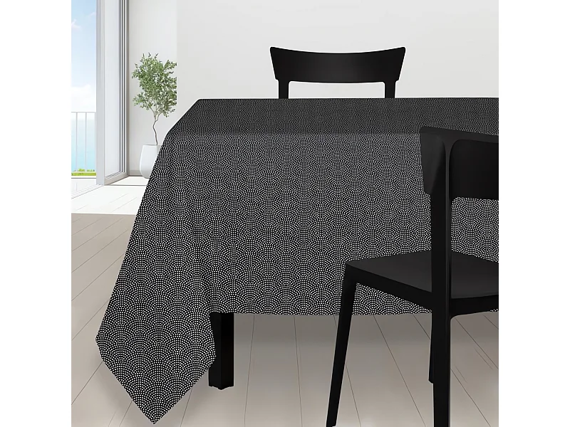 Mantel rectangular 140X240 cm Pizarra pavo real, de Soleil d'Ocre