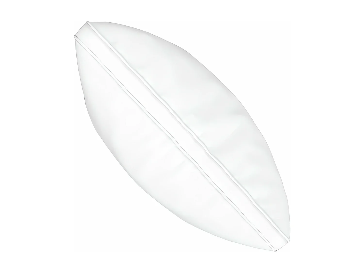 Oreiller blanc en coton 50x70 cm NUAGE, par Soleil d'Ocre