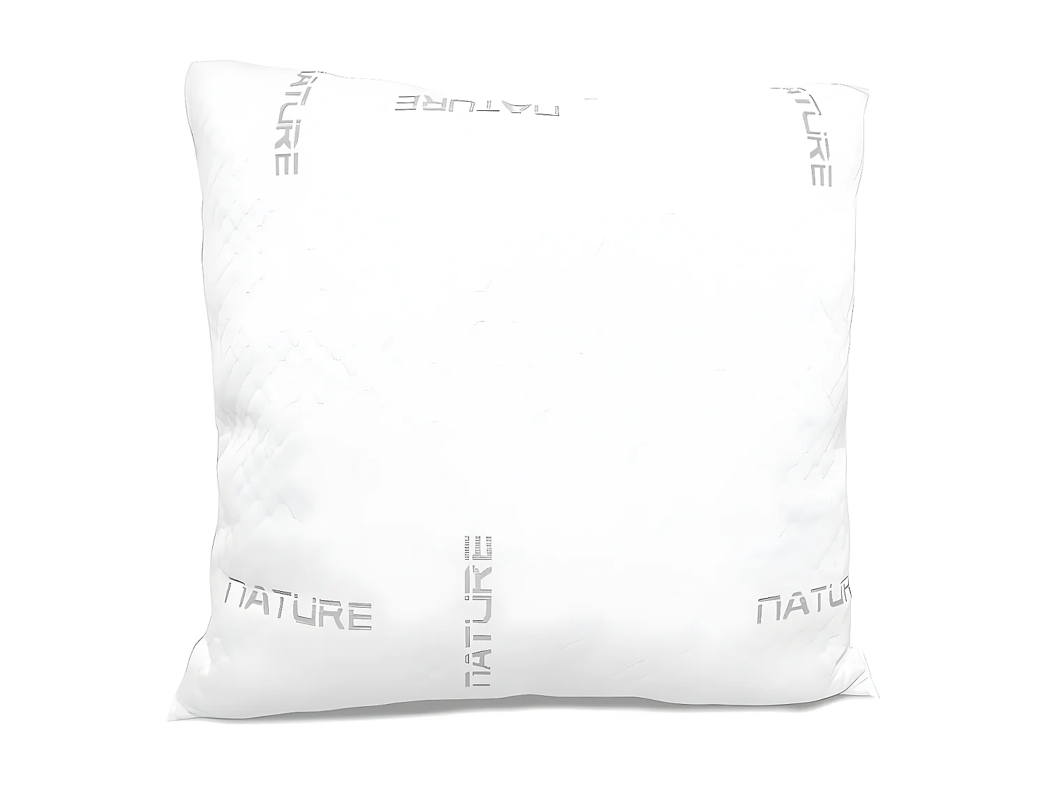 Oreiller mémoire de forme 60x60 cm par Soleil d'ocre, avec poche luxe