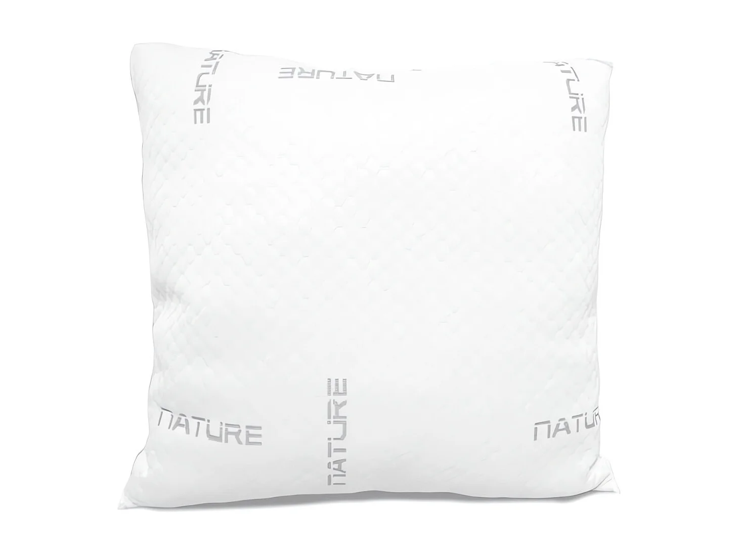 Almohada viscoelástica en forma 60x60 cm, con bolsillo de lujo