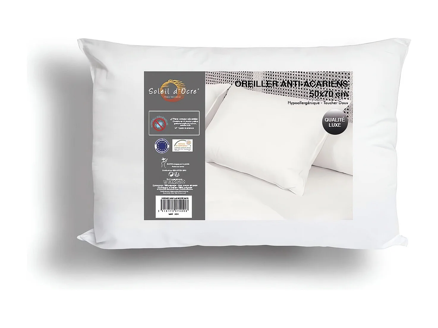 Almohada antiácaros LUXE 50x70 cm