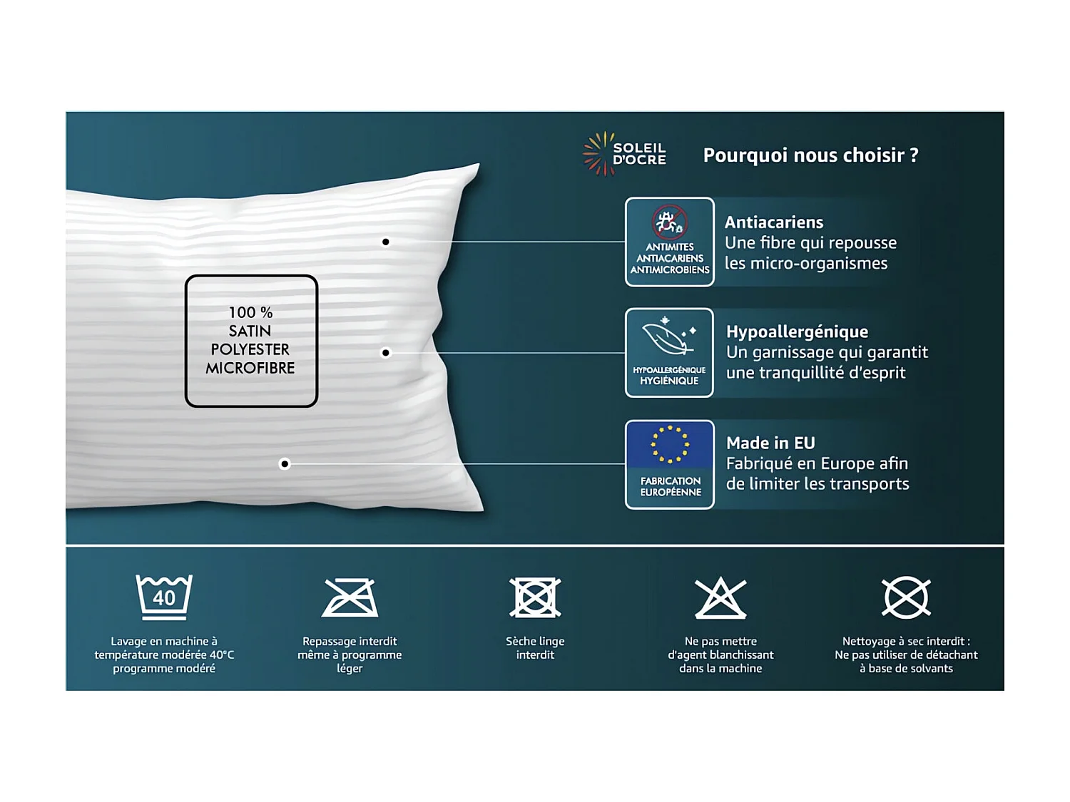 Almohada 50x70 cm DOUCEUR