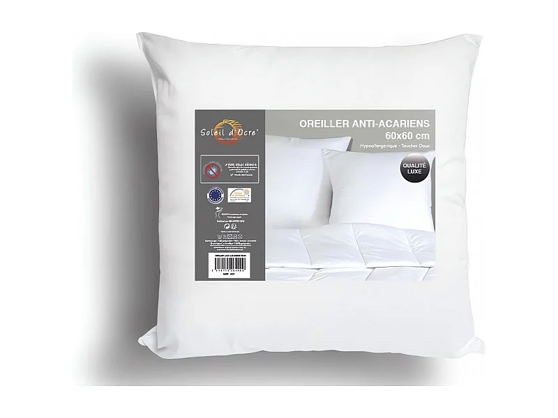 Almohada antiácaros LUXE 60x60 cm