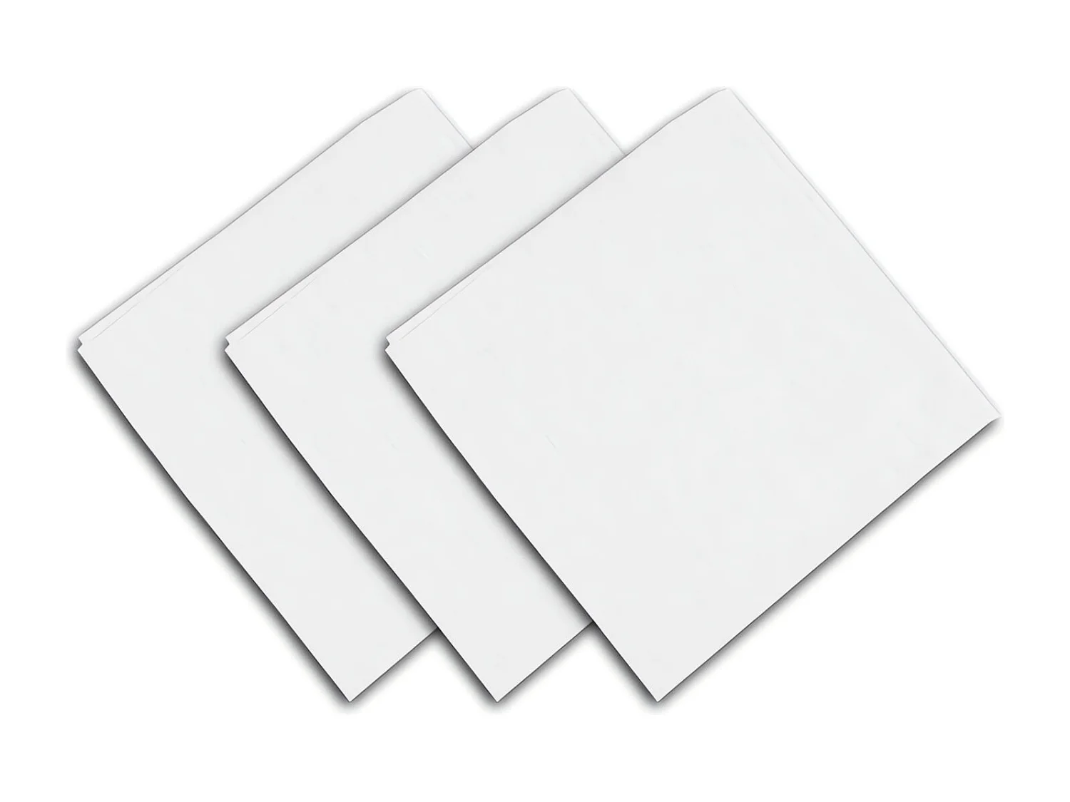 Set de 3 toallas de algodón 45x45 cm PANAMA blanco