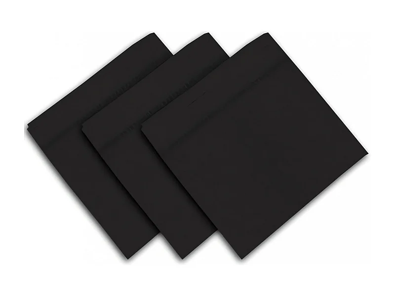 Set de 3 toallas 45x45 cm VENISE negro, de Soleil d'Ocre