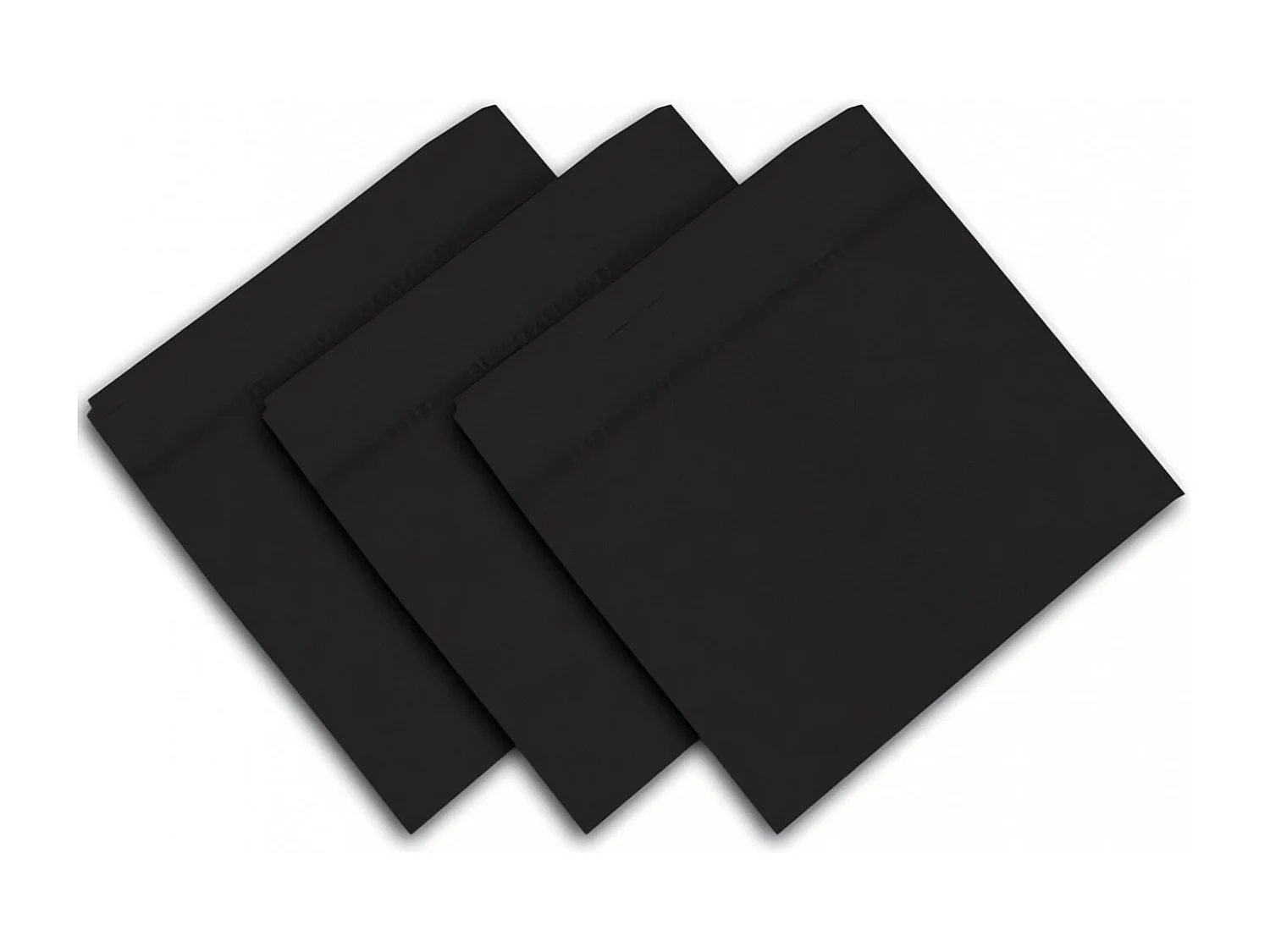 Set de 3 toallas 45x45 cm VENISE negro, de Soleil d'Ocre