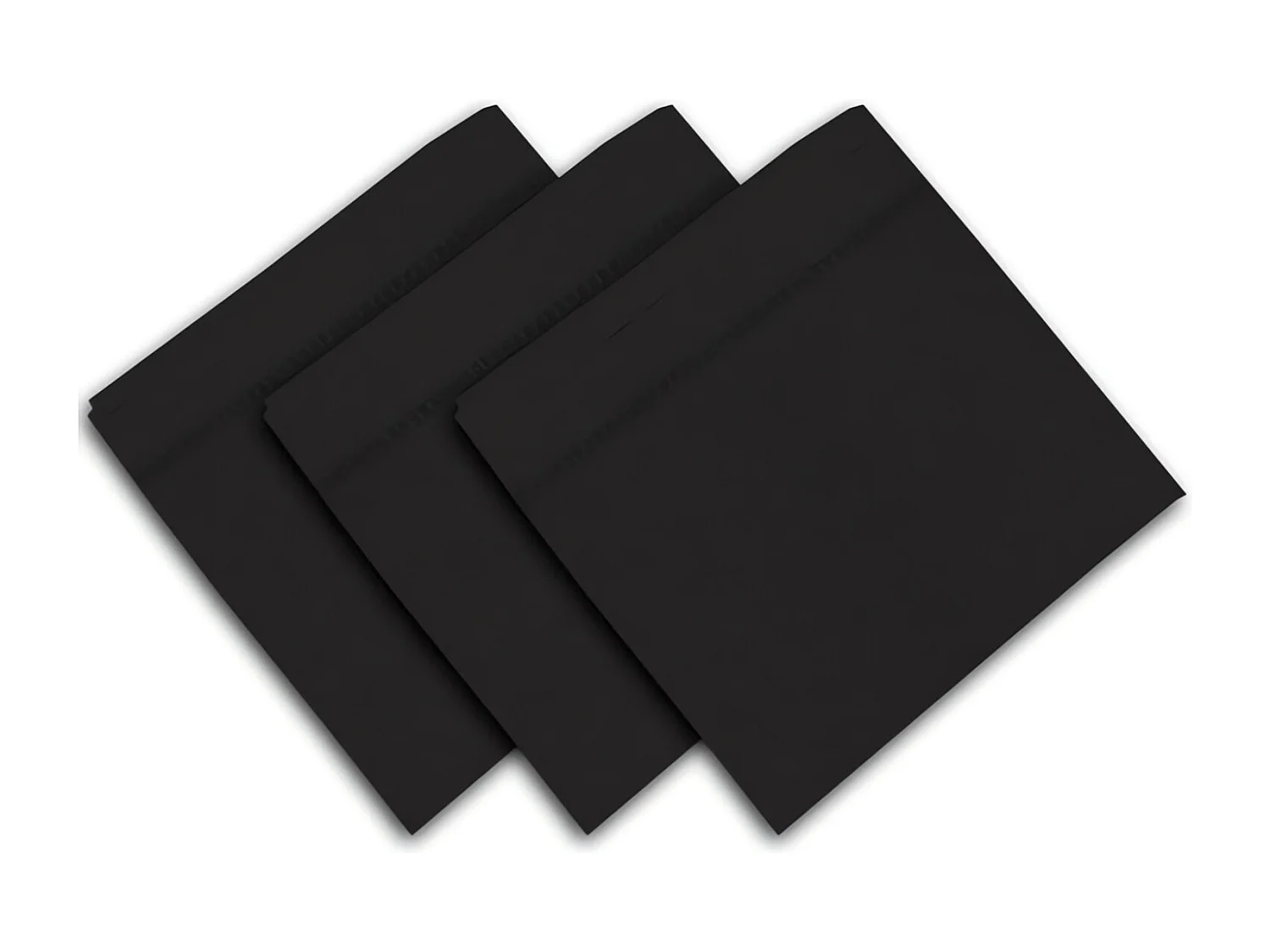 Set de 3 toallas 45x45 cm VENISE negro, por Soleil d'Ocre