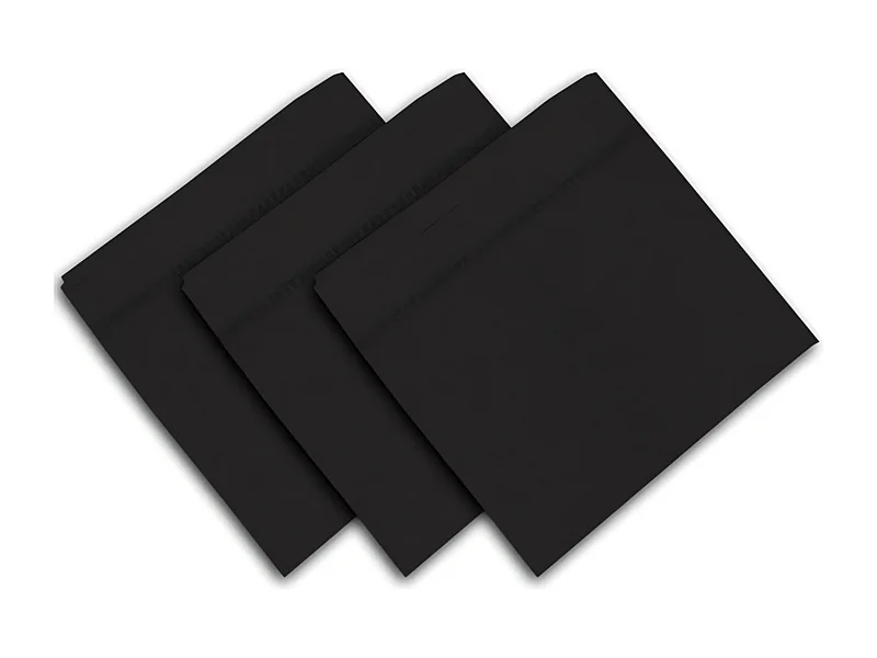 Set de 3 toallas 45x45 cm VENISE negro, por Soleil d'Ocre