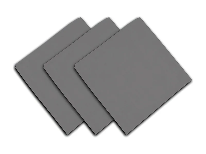 Set de 3 toallas de algodón 45x45 cm PANAMA gris