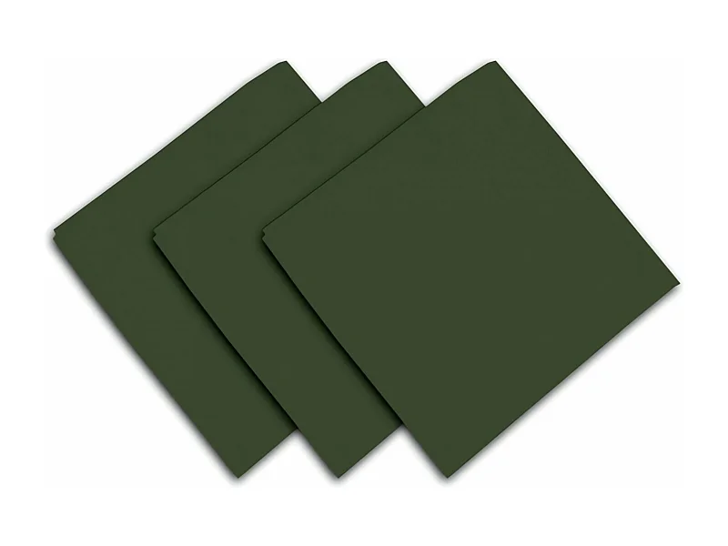 Set de 3 toallas de algodón 45x45 cm PANAMA verde