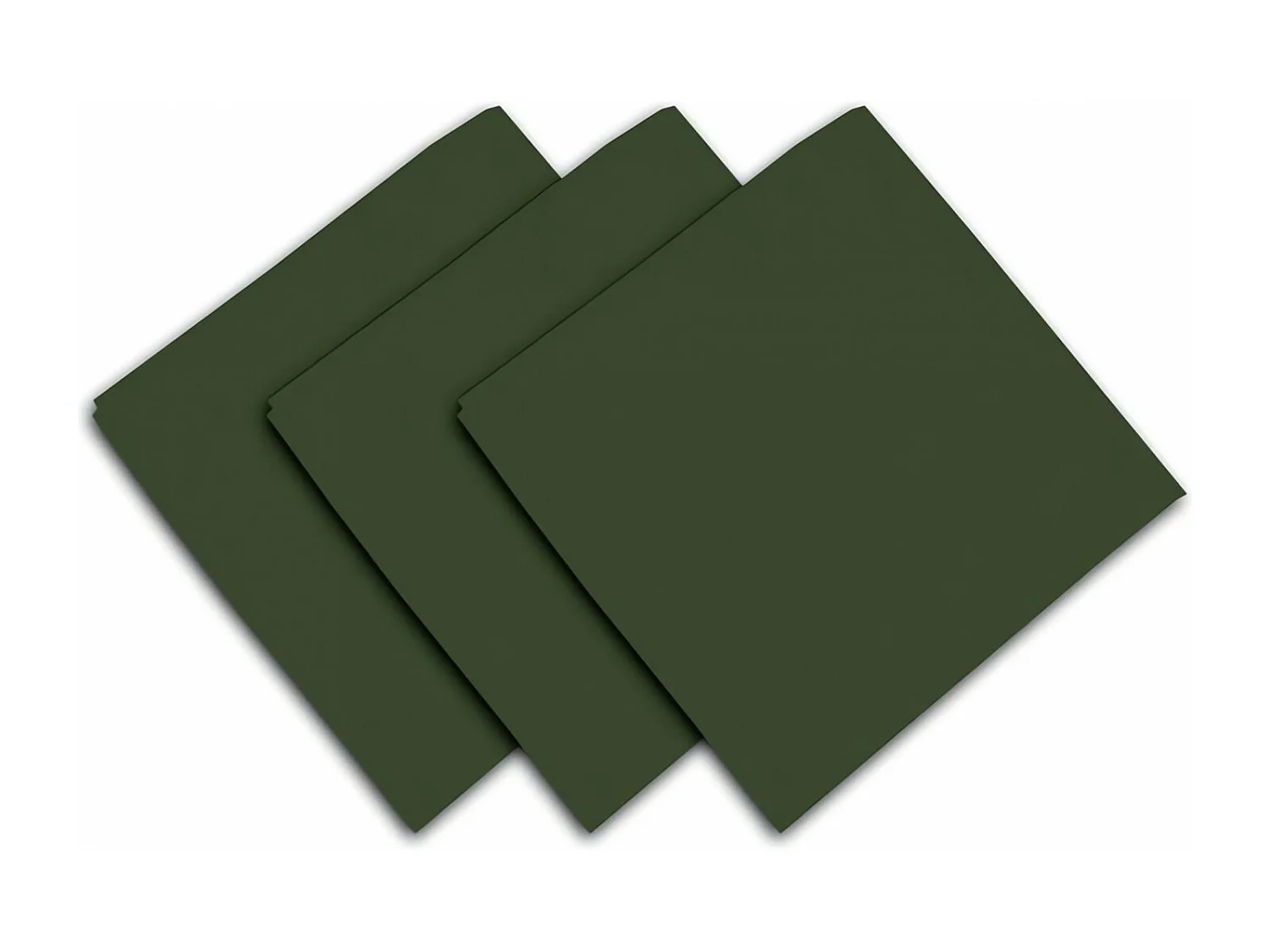 Set de 3 toallas de algodón 45x45 cm PANAMA verde