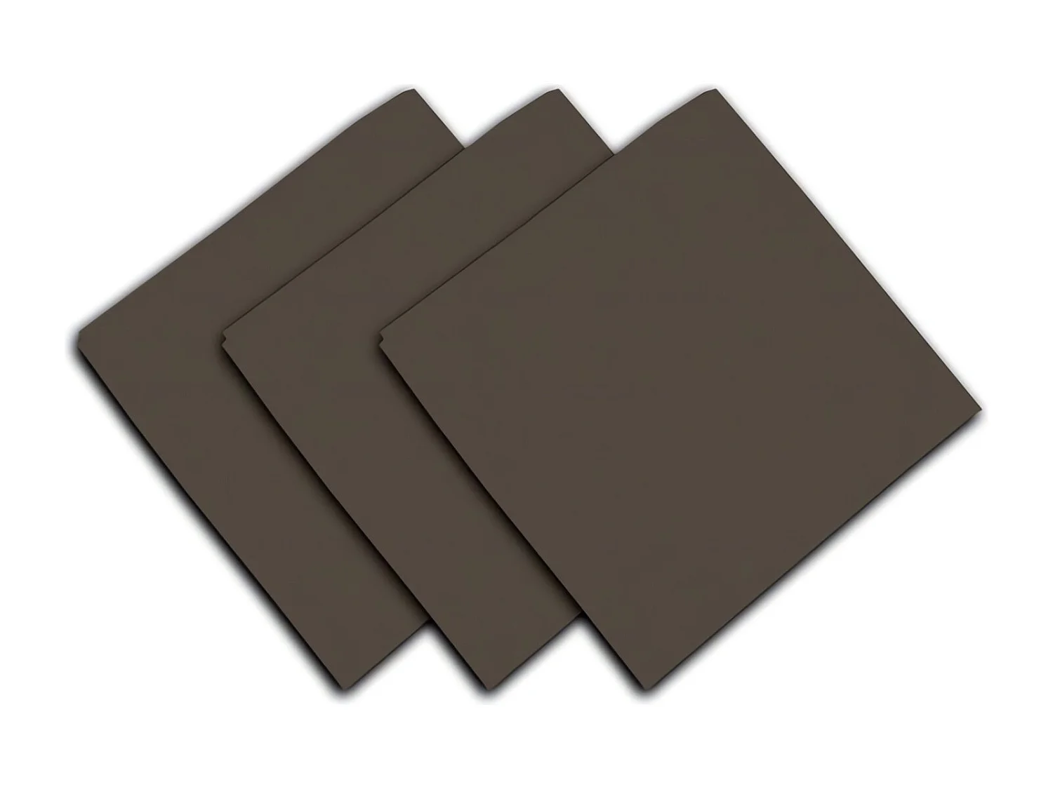 Juego de 3 toallas de algodón 45x45 cm PANAMA taupe