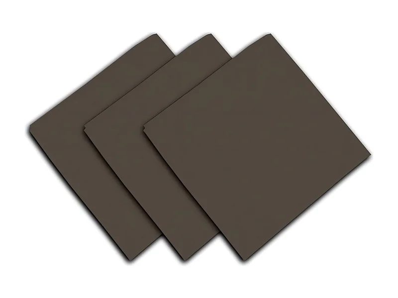 Juego de 3 toallas de algodón 45x45 cm PANAMA taupe