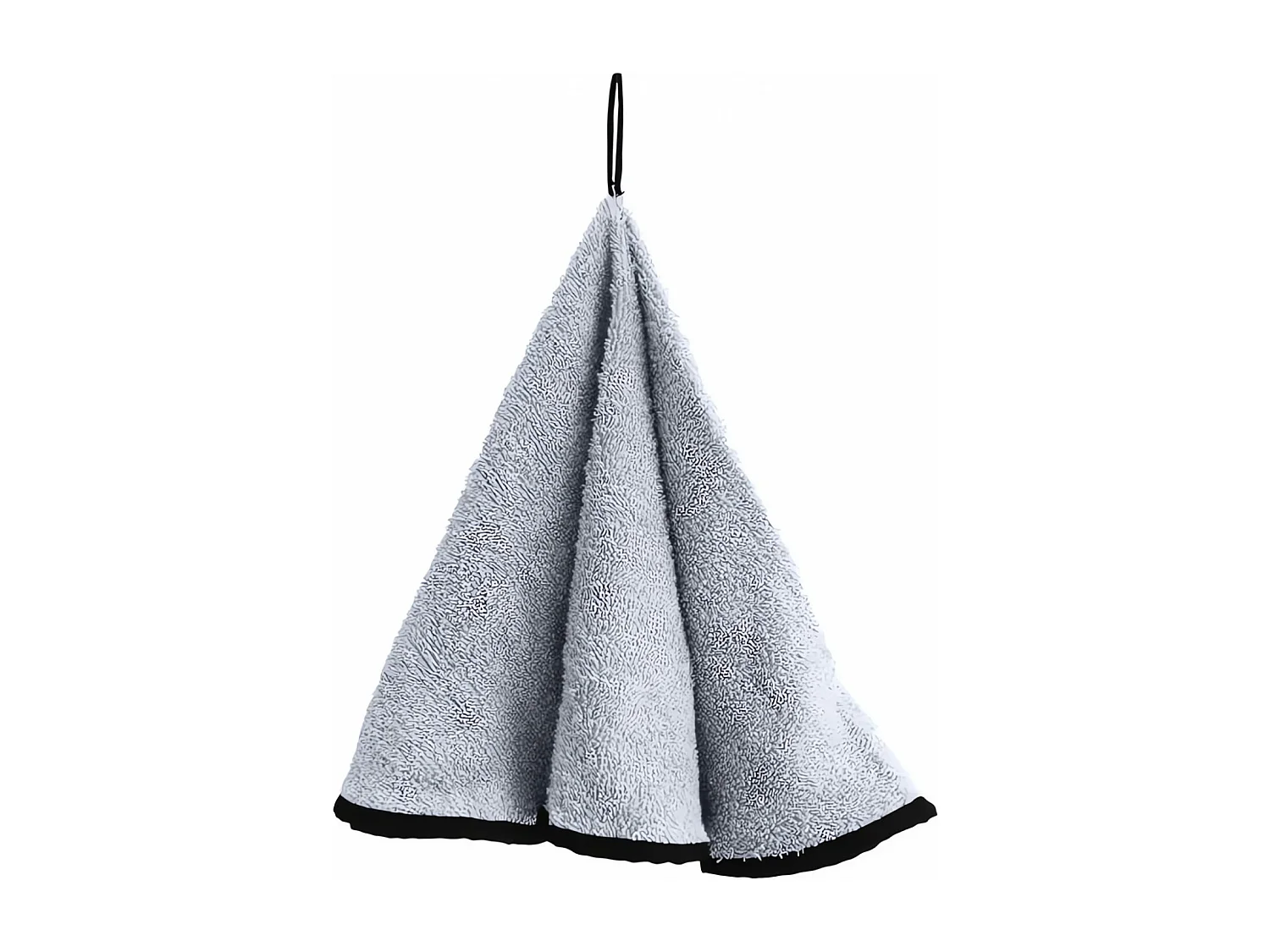 Paño de cocina redondo de algodón EPONGE white, de Soleil d'Ocre