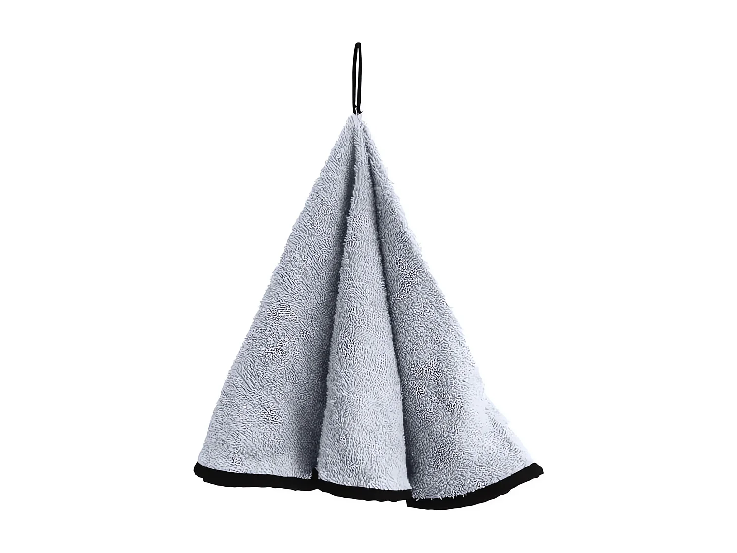 Torchon rond en coton EPONGE blanc, par Soleil d'ocre